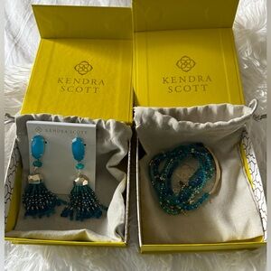 Matching Kendra Scott Earrings and 5 Bracelets